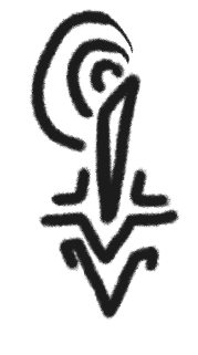 A symbol resembling a radio tower.